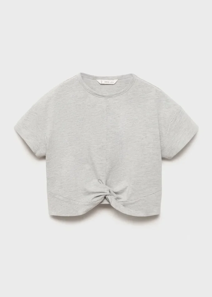 Bavlněné tričko s uzlem