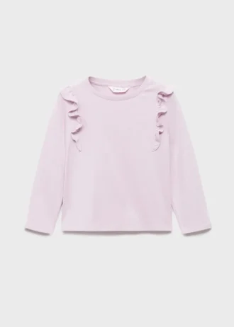 Bavlněné tričko s volánky