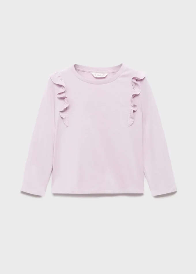 Bavlněné tričko s volánky