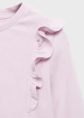 Bavlněné tričko s volánky