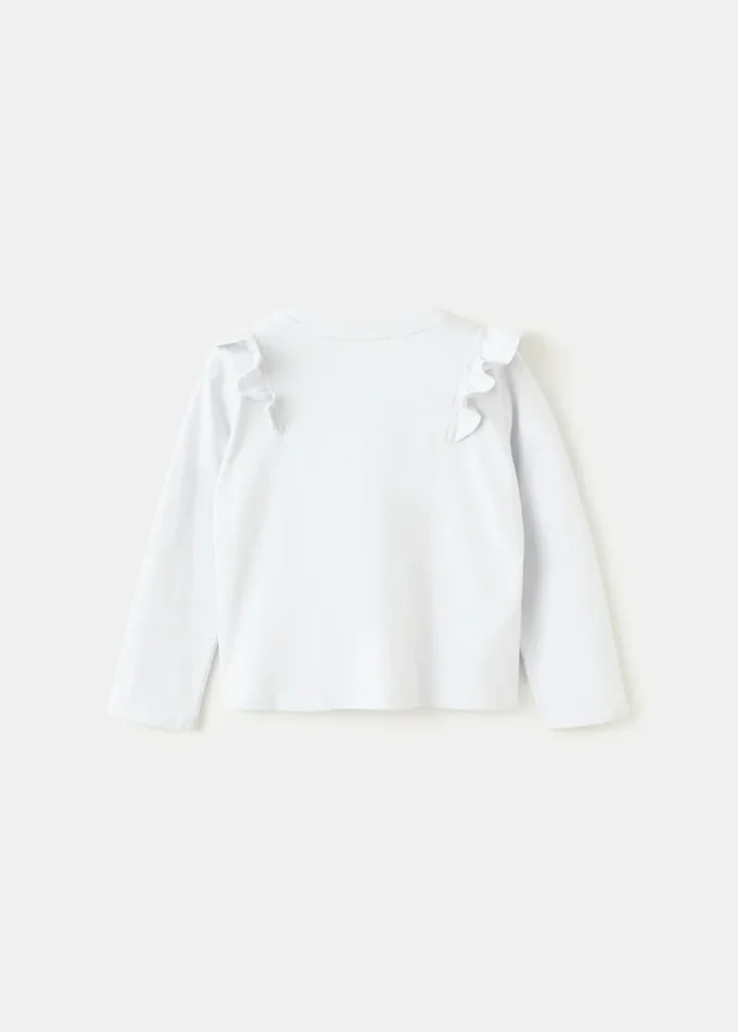 Bavlněné tričko s volánky Bavlněné tričko s volánky