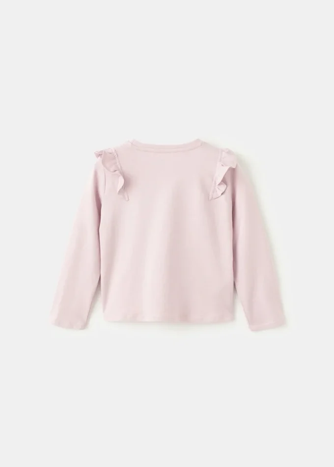 Bavlněné tričko s volánky Bavlněné tričko s volánky