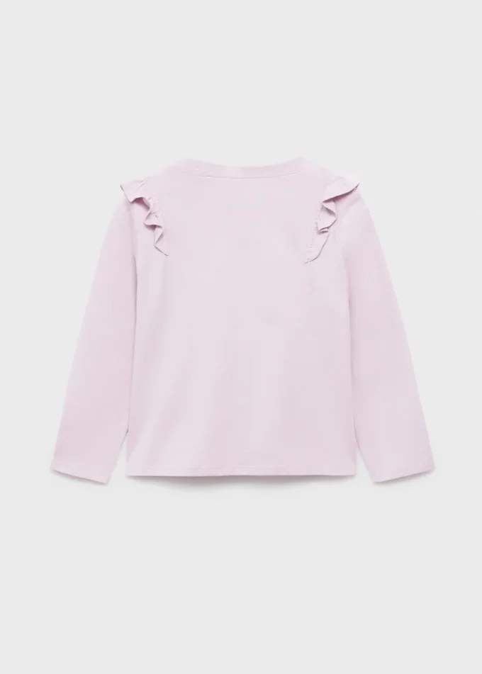 Bavlněné tričko s volánky