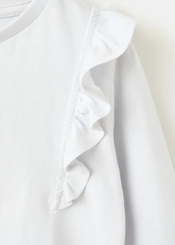 Bavlněné tričko s volánky Bavlněné tričko s volánky