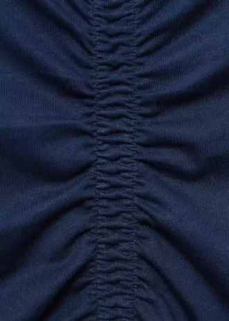 Bavlněné tričko se shromážděným lemem