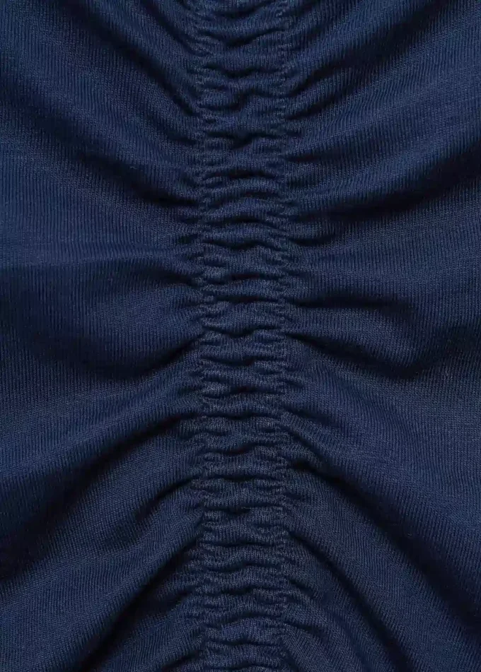 Bavlněné tričko se shromážděným lemem