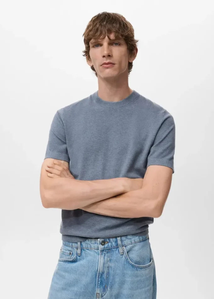 Bavlněné tričko z jemného úpletu Bavlněné tričko z jemného úpletu