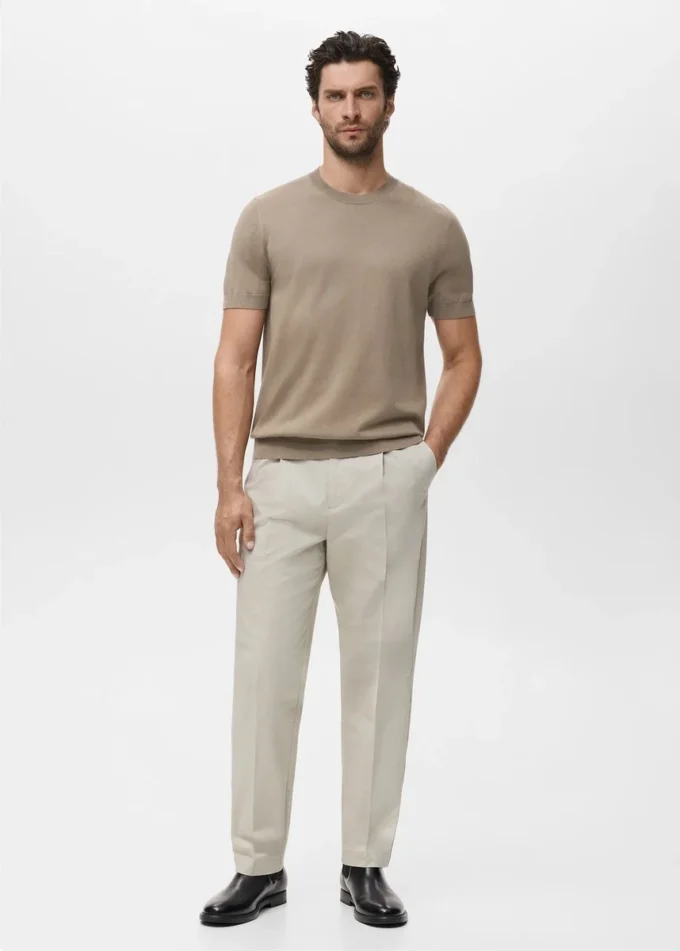 Bavlněné tričko z jemného úpletu Bavlněné tričko z jemného úpletu