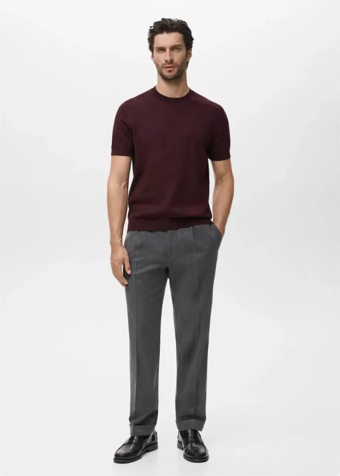 Bavlněné tričko z jemného úpletu Bavlněné tričko z jemného úpletu