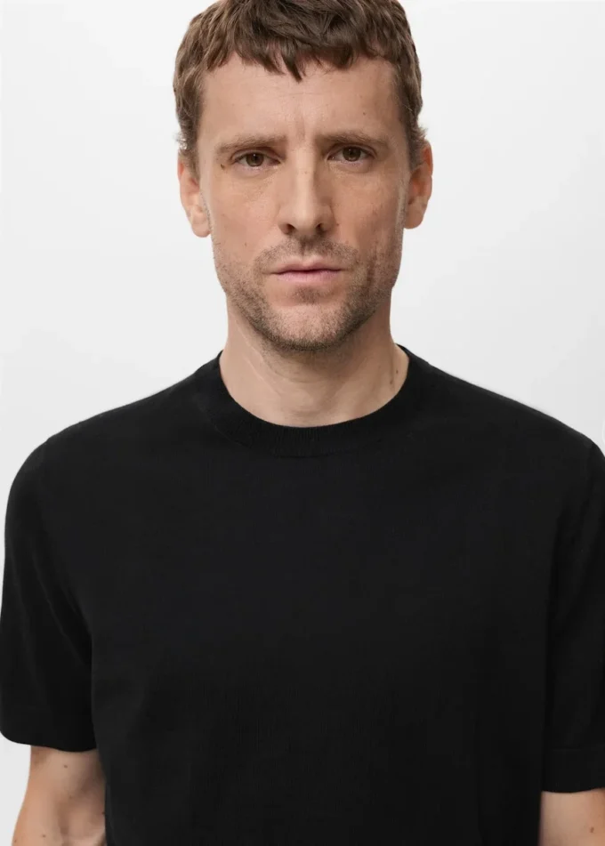 Bavlněné tričko z jemného úpletu Bavlněné tričko z jemného úpletu