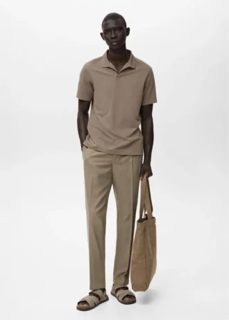 Bavlněné zúžené kalhoty