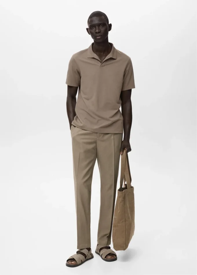 Bavlněné zúžené kalhoty Bavlněné zúžené kalhoty