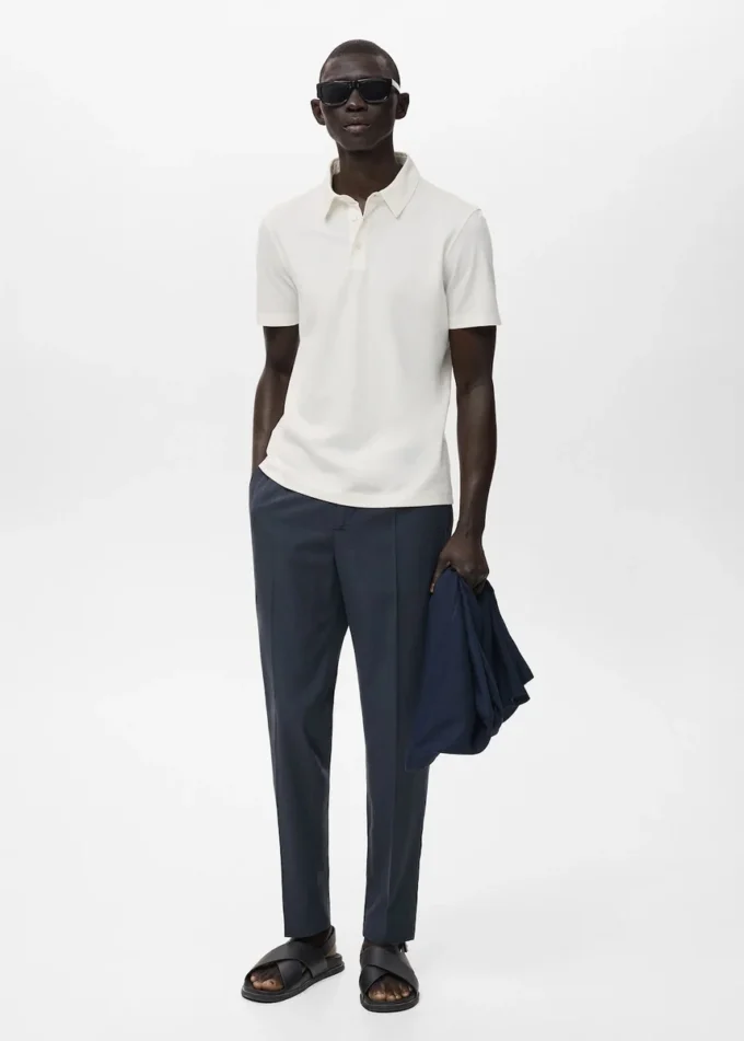 Bavlněné zúžené kalhoty Bavlněné zúžené kalhoty