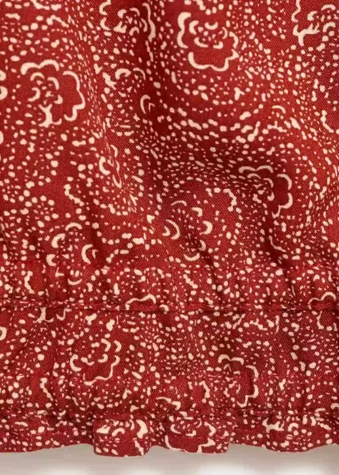 Blůza s potištěnými nafouknutými rukávy