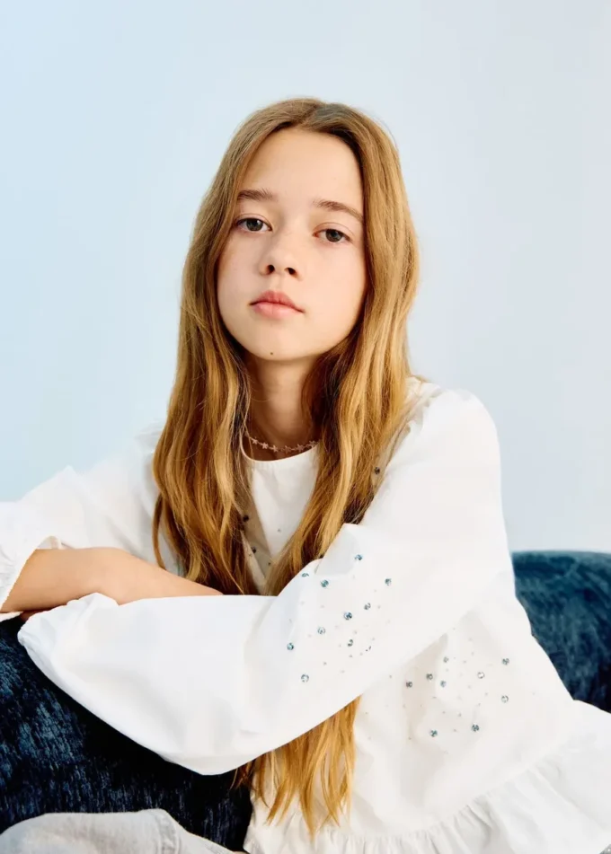 Blůza s výšivkou z korálků Blůza s výšivkou z korálků