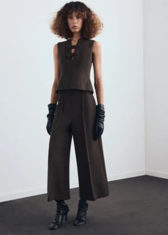 Blůza s výstřihem do V a mašlemi