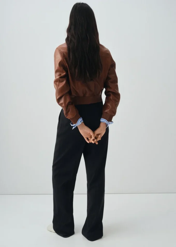 Bomberová bunda ze 100% kůže Bomberová bunda ze 100% kůže