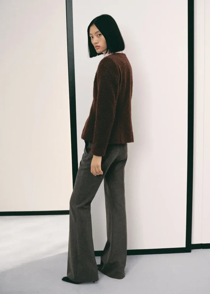 Bouclé sako s knoflíky s drahokamy Bouclé sako s knoflíky s drahokamy