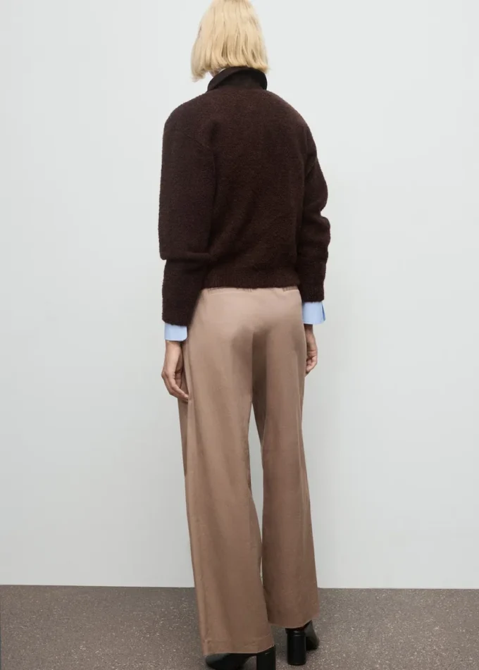 Bouclé sako s manžetovým límcem Bouclé sako s manžetovým límcem