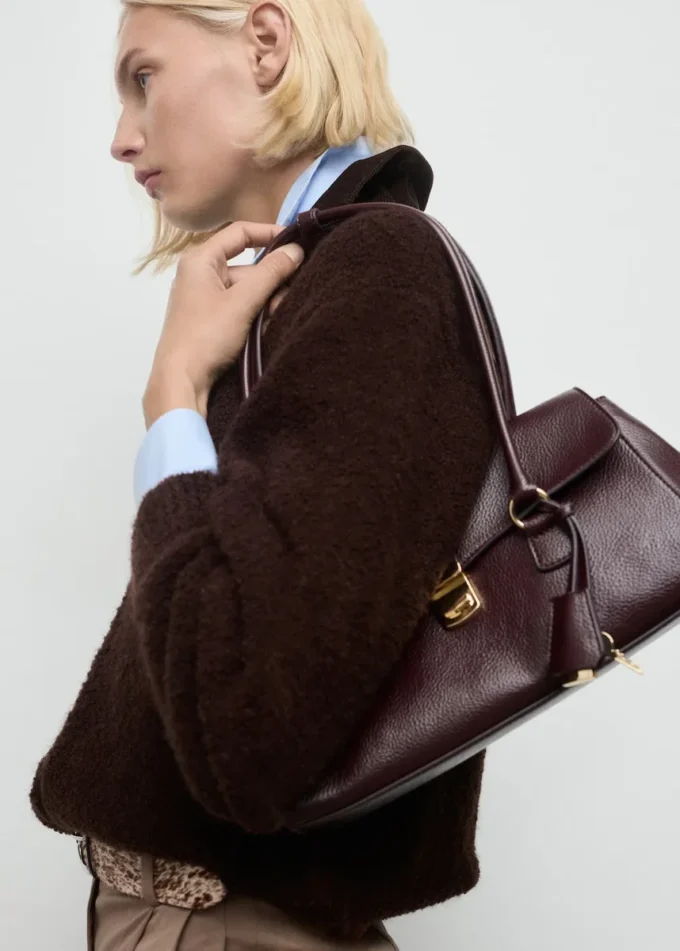 Bouclé sako s manžetovým límcem Bouclé sako s manžetovým límcem