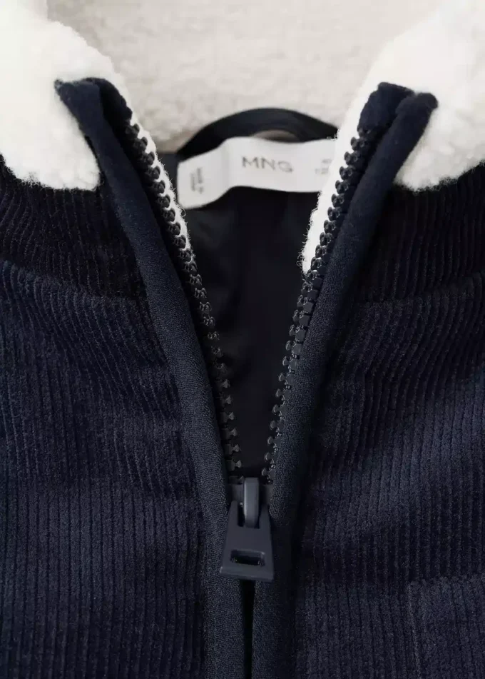 Bunda s efektem ovčí kůže