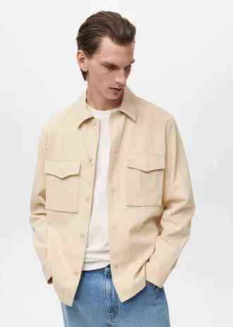 Bunda z lyocellové bavlny s kapsami