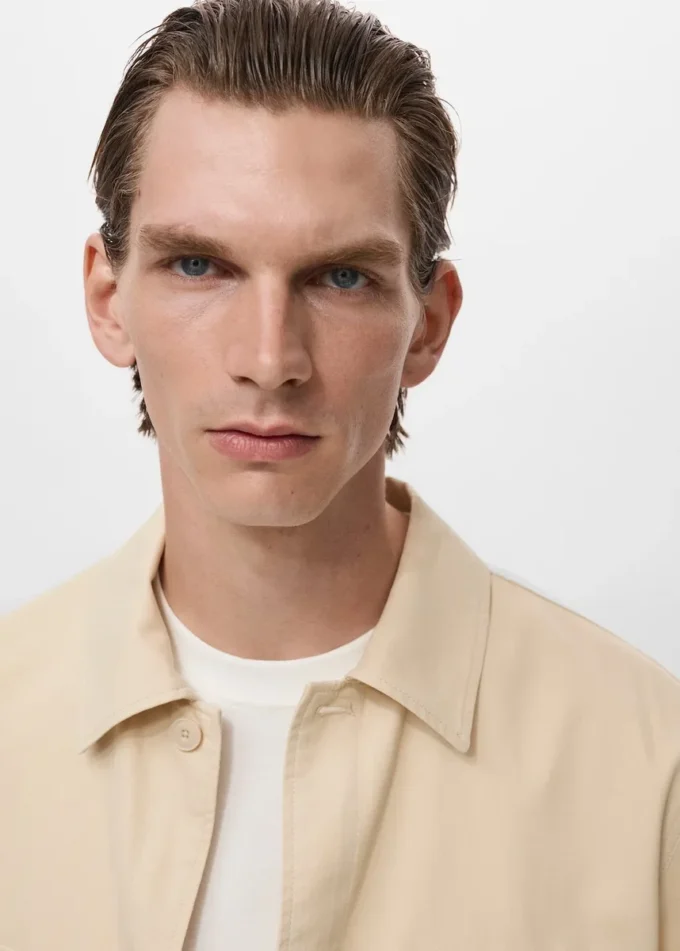 Bunda z lyocellové bavlny s kapsami Bunda z lyocellové bavlny s kapsami