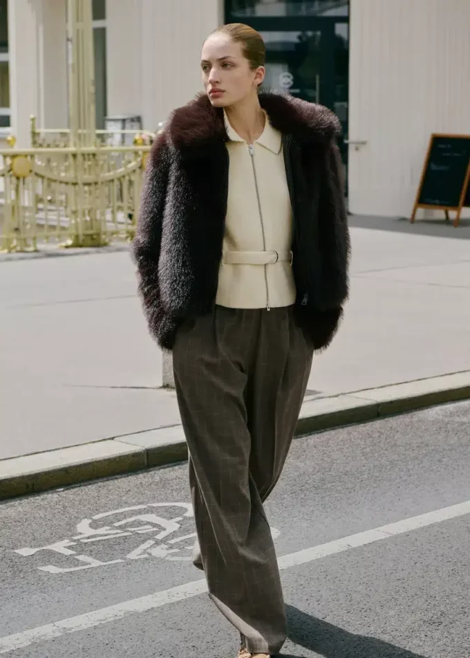 Bunda z umělé kožešiny se zipem Bunda z umělé kožešiny se zipem