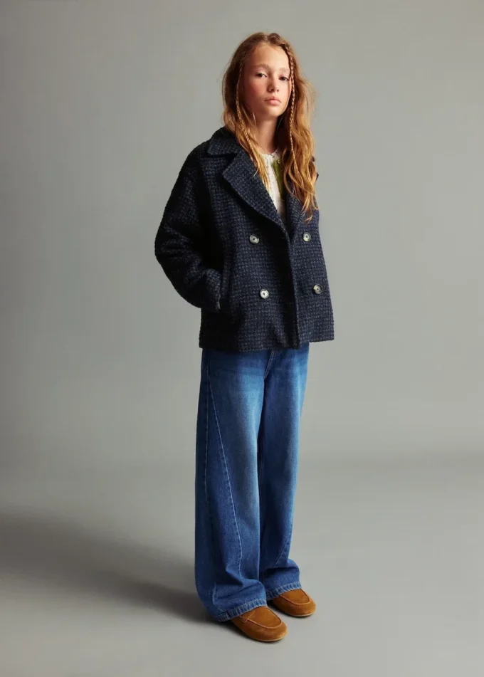 Culotte džíny s detailem švů