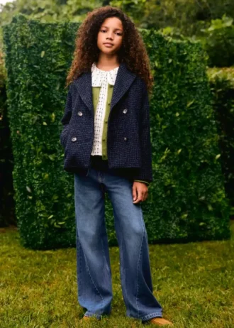 Culotte džíny s detailem švů