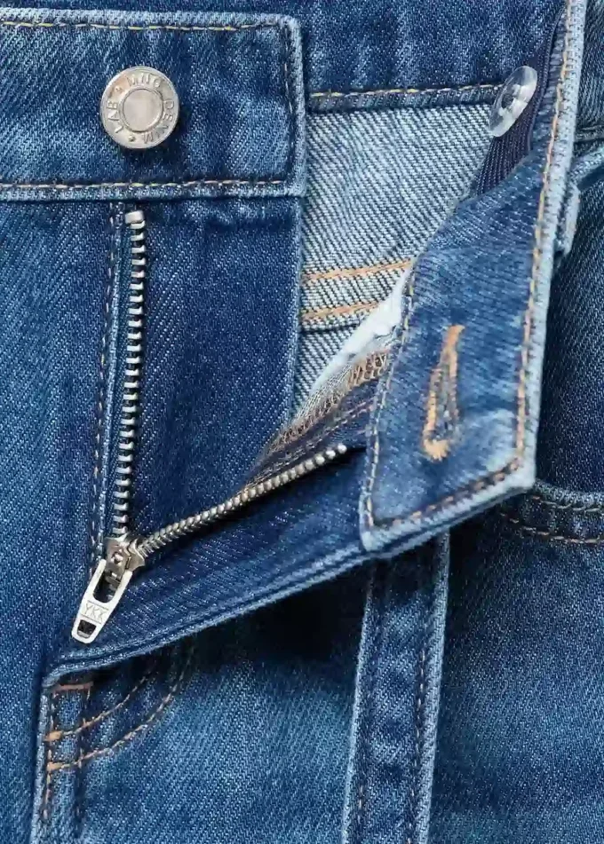 Culotte džíny s detailem švů