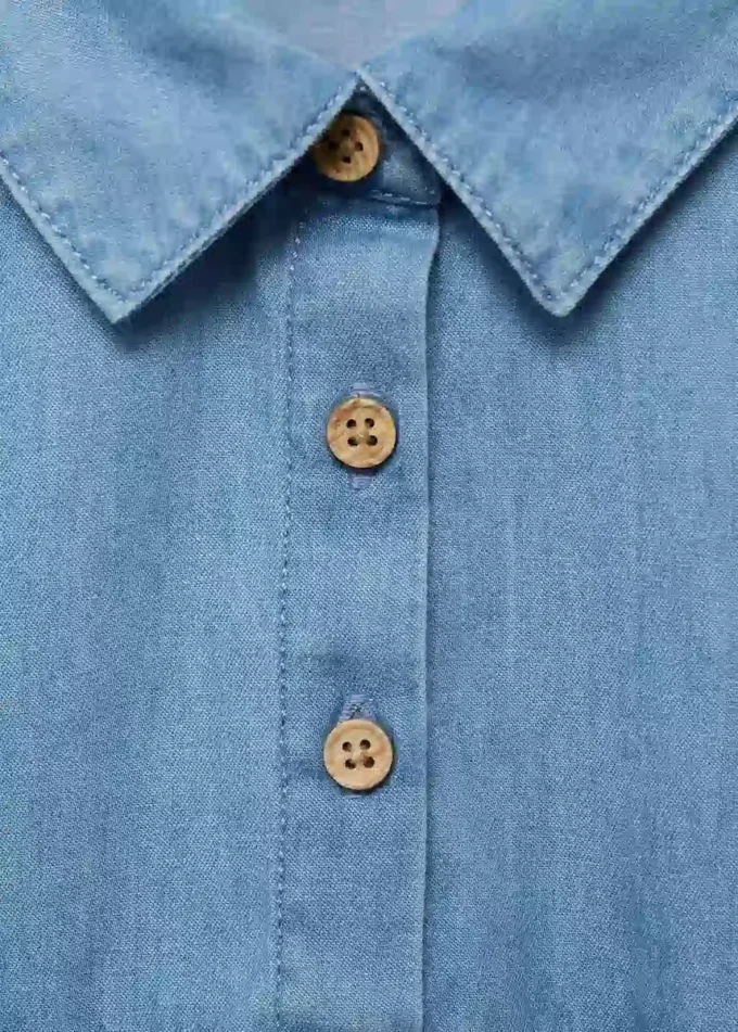 Denimové šaty s volánky Denimové šaty s volánky