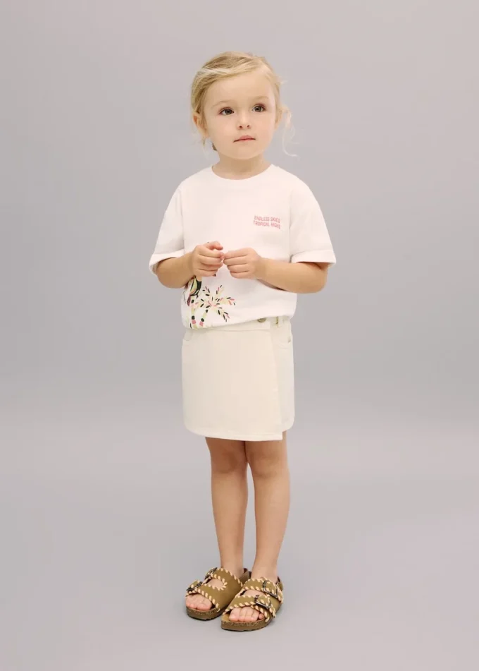 Denimová sukně s volánky Denimová sukně s volánky