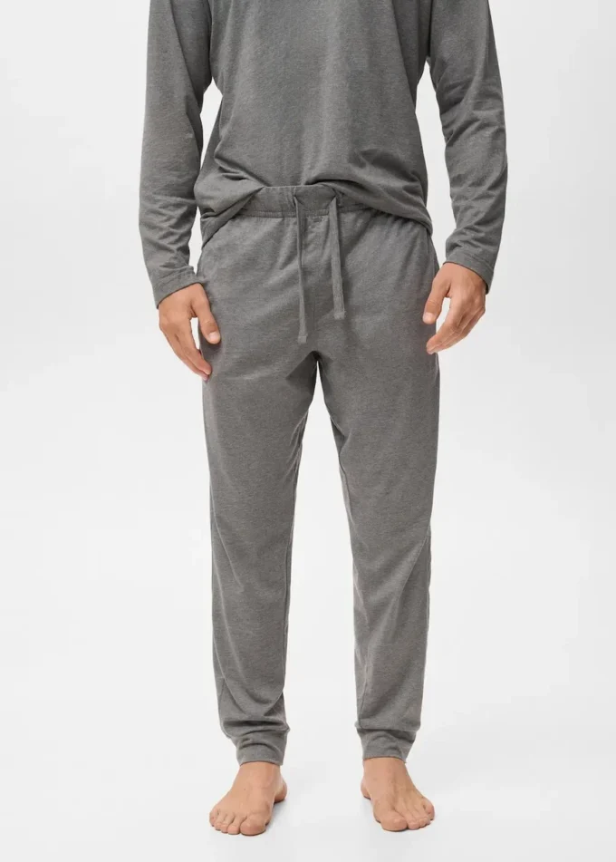 Dlouhá bavlněná pyžamová souprava Dlouhá bavlněná pyžamová souprava