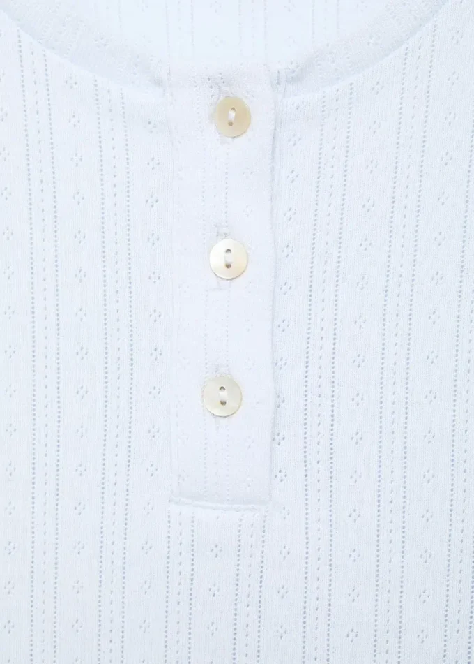 Dlouhé žebrované pyžamo Dlouhé žebrované pyžamo