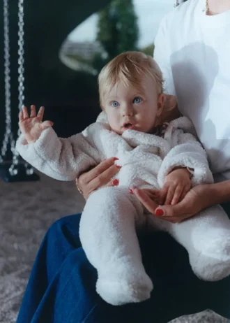 Dlouhý kabát z ovčí kůže