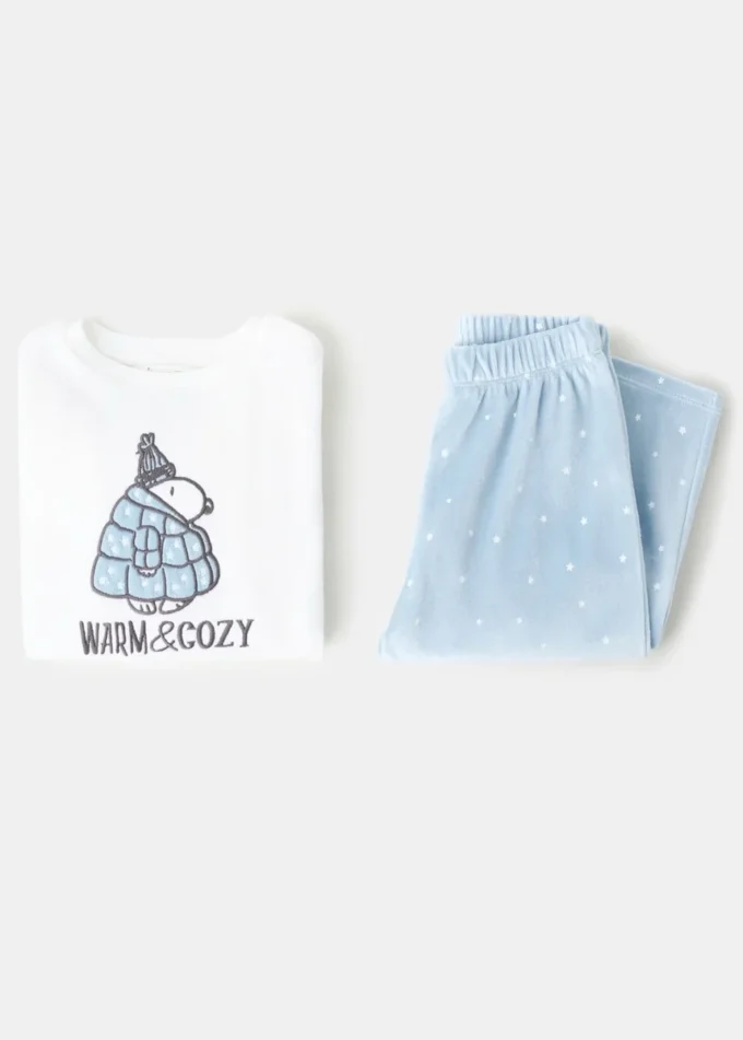 Dlouhé pyžamo s potiskem