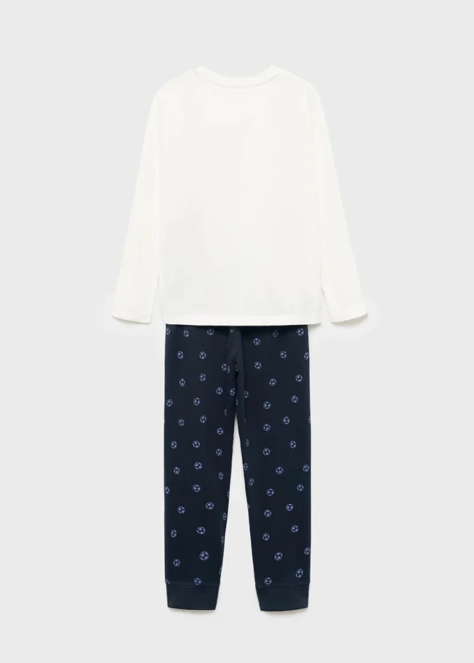 Dlouhé pyžamo s potiskem králíka