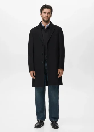 Dlouhý vlněný kabát