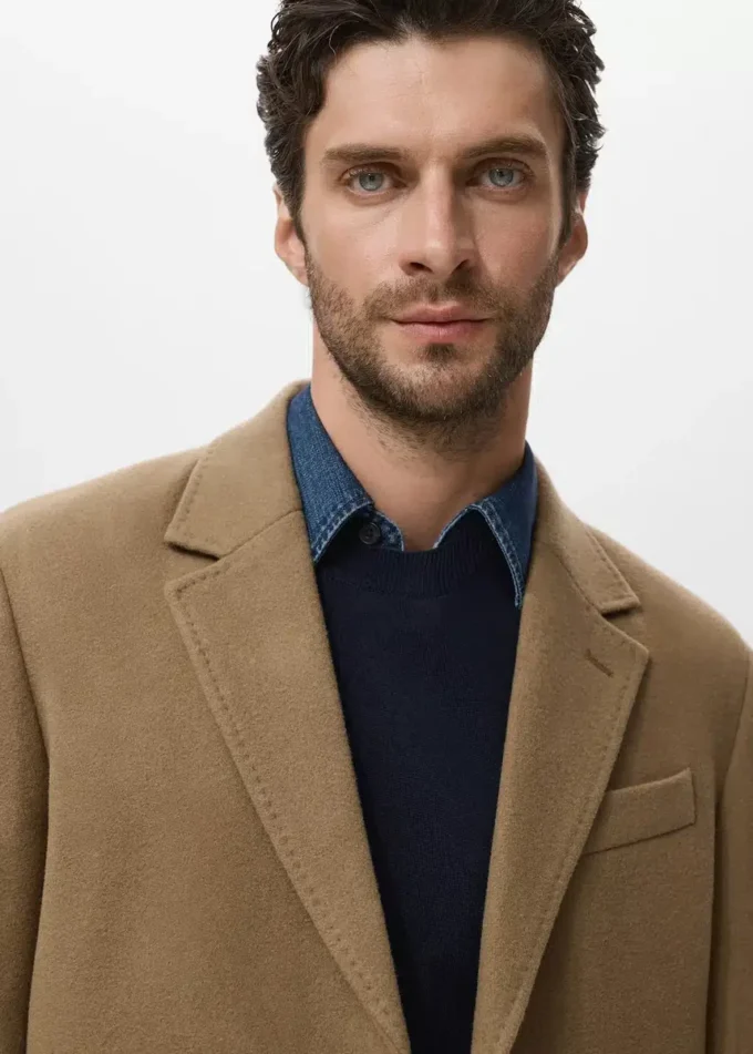 Dlouhý vlněný kabát Dlouhý vlněný kabát