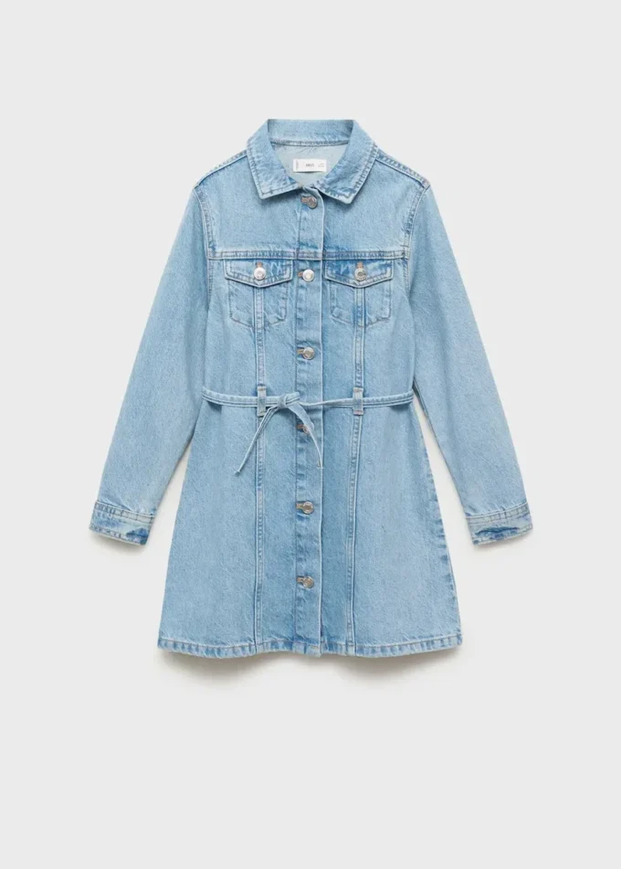 Džínové šaty s uzlem Džínové šaty s uzlem