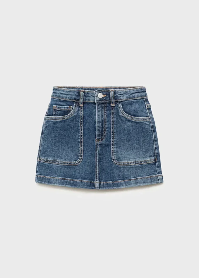 Džínová bavlněná sukně Džínová bavlněná sukně