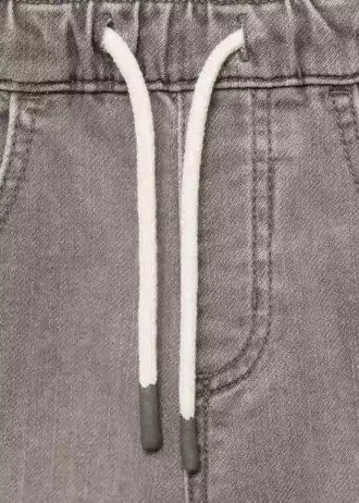 Džínové bermudy se stahovací šňůrkou