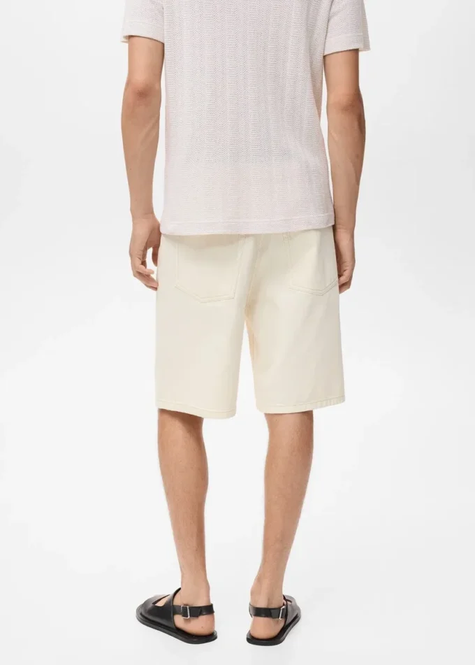 Džínové bermudy volného střihu Džínové bermudy volného střihu