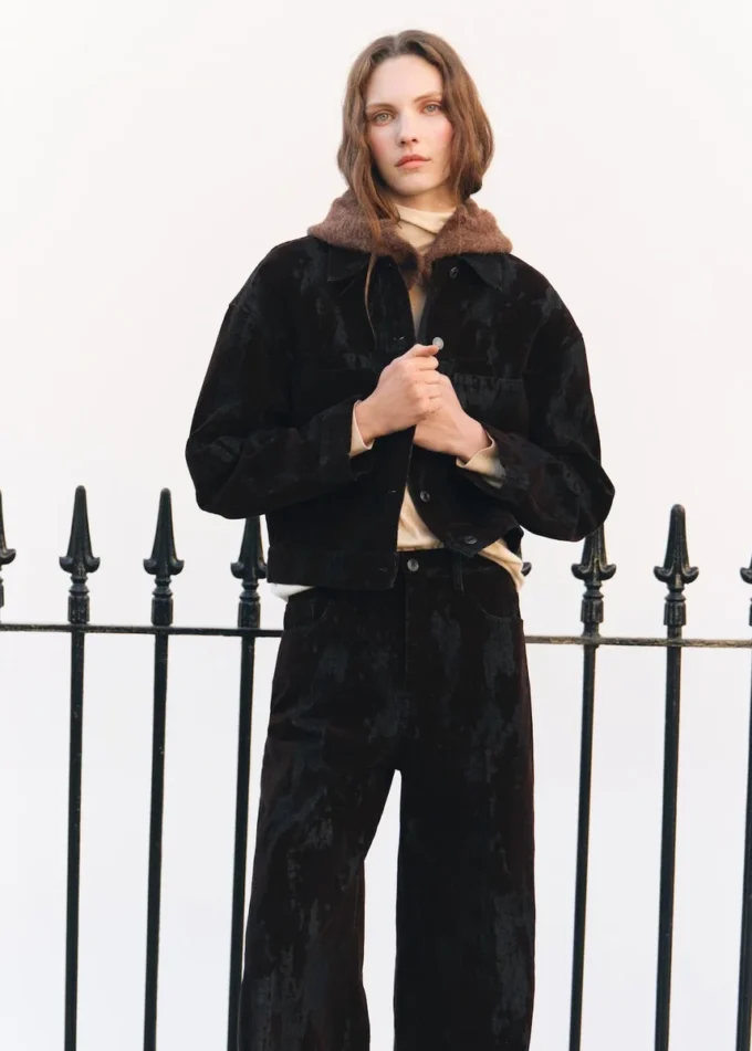 Džínová bunda Devoré Džínová bunda Devoré