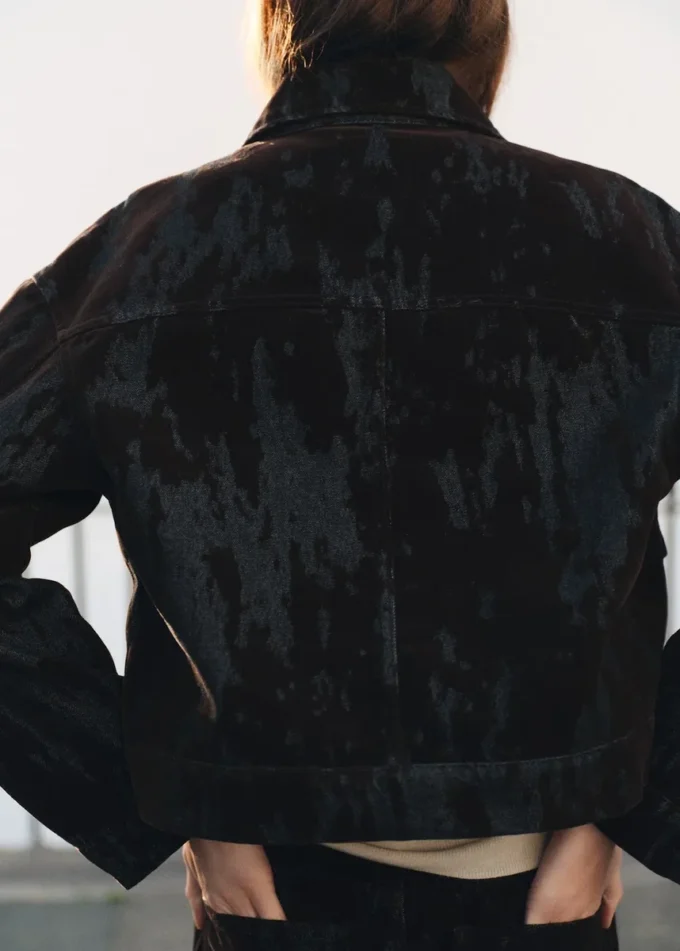 Džínová bunda Devoré Džínová bunda Devoré