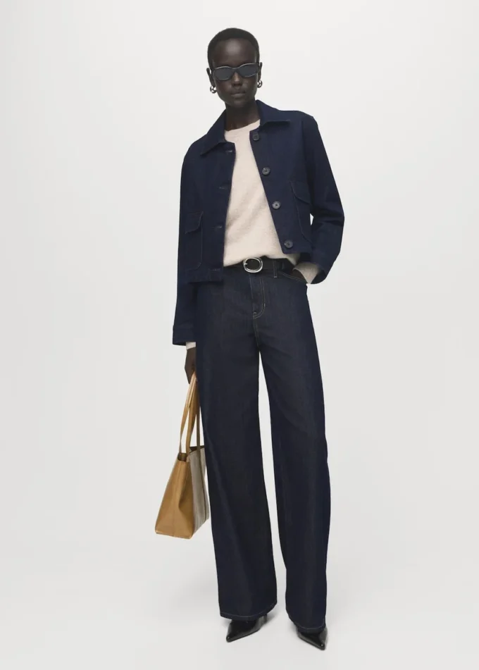 Džínová bunda s kapsami Džínová bunda s kapsami