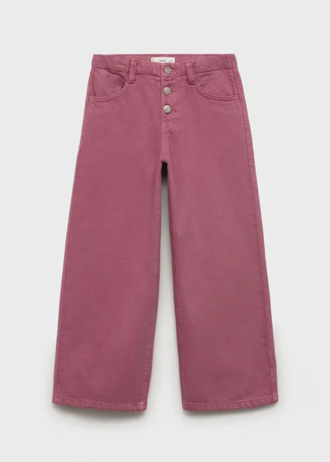 Džínové kalhoty s knoflíky