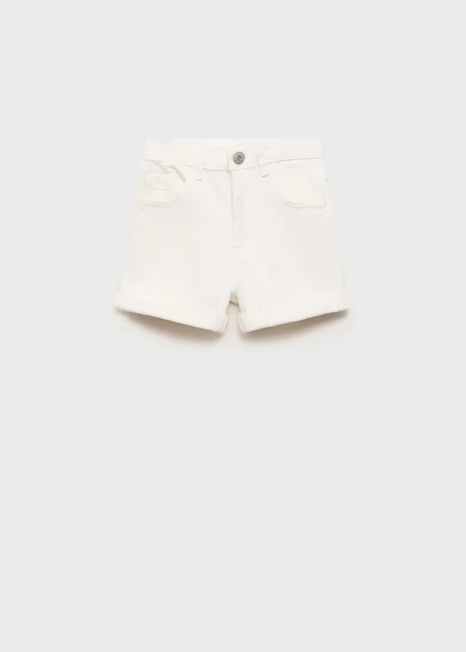 Džínové kraťasy s rovným střihem