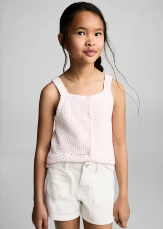 Džínové kraťasy s rovným střihem